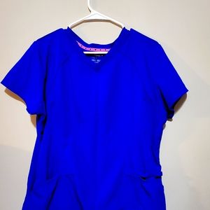 Blue heartsoul scrub set